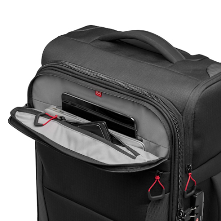 Manfrotto MB PL-RL-A55 - walizka, plecak fotograficzny na kółkach, Pro Light Reloader Air 55 - przykład użycia